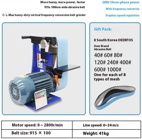 ya 14 9.20 zhengce Belt Sander Metal Grinder Electric Small Sanding and Polishing Machine Vert-11