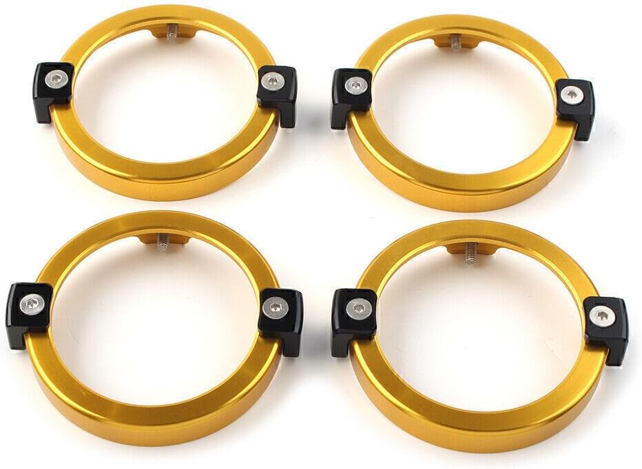 ya 11 9.14 zhengce 4x Gold Turn Signal Light Trim Cover Ring for Honda Rebel CMX 300 500 1100