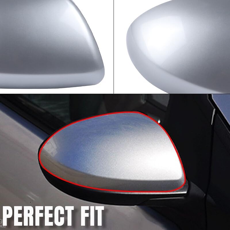 ya 11 9.14 baidiRight Rearview Mirror Cover Cap Sliver For 2009 2010 2011 2012 2013 for Mazda 2 3