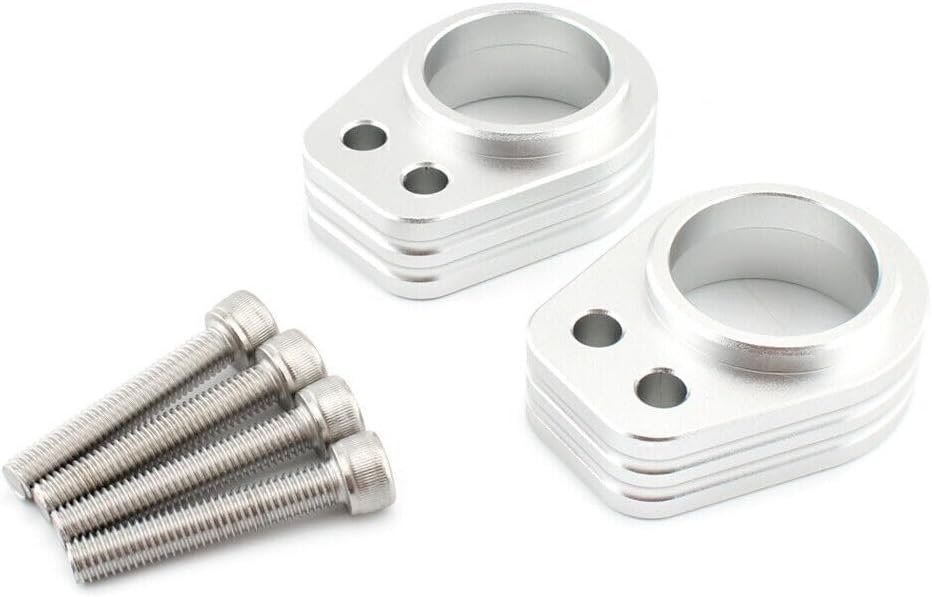 ya 6 8.14 Motorcycle Handlebar Riser Spacer Riser Mount Clamp Chrome for Kawasaki ZZR1200