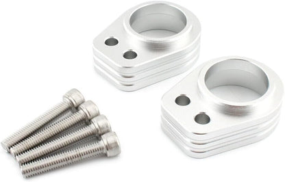 ya 6 8.14 Motorcycle Handlebar Riser Spacer Riser Mount Clamp Chrome for Kawasaki ZZR1200