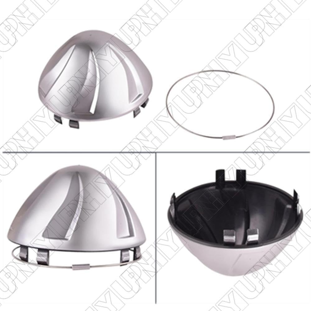 ya 4 8.24 baidi 4X for Wheel Center Cap Universal Rim Chrome Hub Cap 60mm No Logo Silver Base