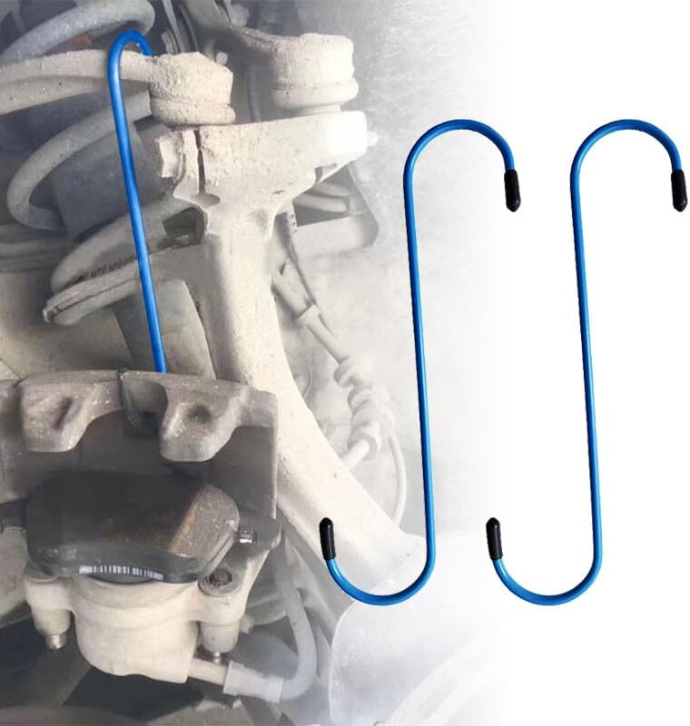 ya 4 8.14 2Pcs Brake Caliper Hanger Hooks Powder Coated Steel Blue (2 Piece Set)