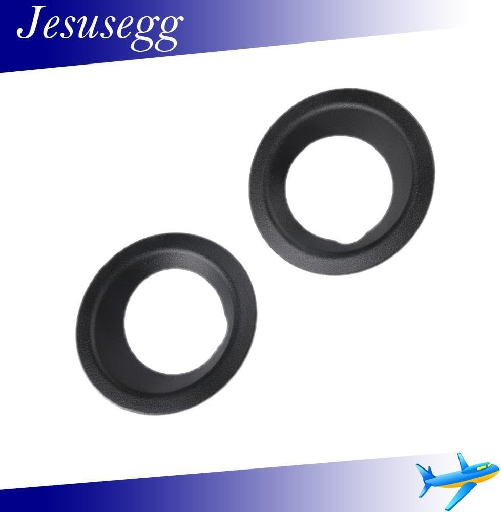 ya 9 10.24 Pair LH+RH Front Bumper Fog Light Ring Cover for BMW X3 E83 2004-2006