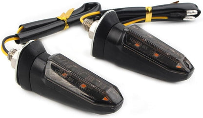 ya 14 9.20 zhengce 2X Universal LED Turn Signal Indicator Amber Blinker Light Lamp Smoke-1