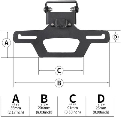 ya 13 9.15 baidi License Plate Holder Rear Tail Tidy Fender for Suzuki Hayabusa GSX1300R 21-2025