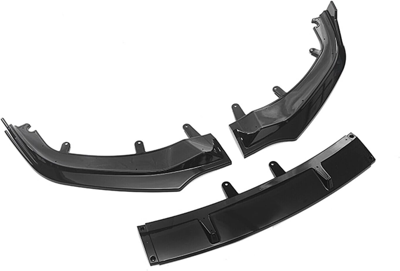 ya 2 8.15 Gloss Black Front Bumper Splitters Lip for BMW 8 Series G14 G15 G16 2018 19-21