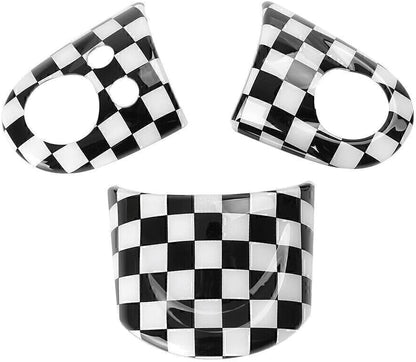 ya 4 8.14 Steering Wheel Cover Decorative Trim fit for Mini Cooper R55/R56/R57 2007-UP Car gk