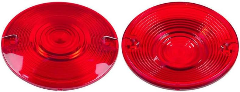 ya 2 8.15 Red Turn Signal Light Lens Covers Fit for Harley Touring Electra Glide Road King