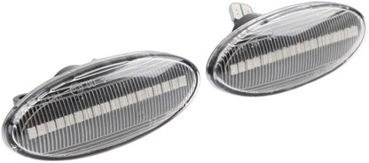ya 13 9.15 baidi Dynamic Clear LED Side Marker Turn Signal Light for Nissan Qashqai Juke X-t