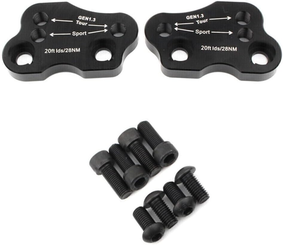 ya 13 9.15 baidi Motorcycle Adjustable Handlebar Risers Adapter BLK for Honda Goldwing GL1800 2018-20