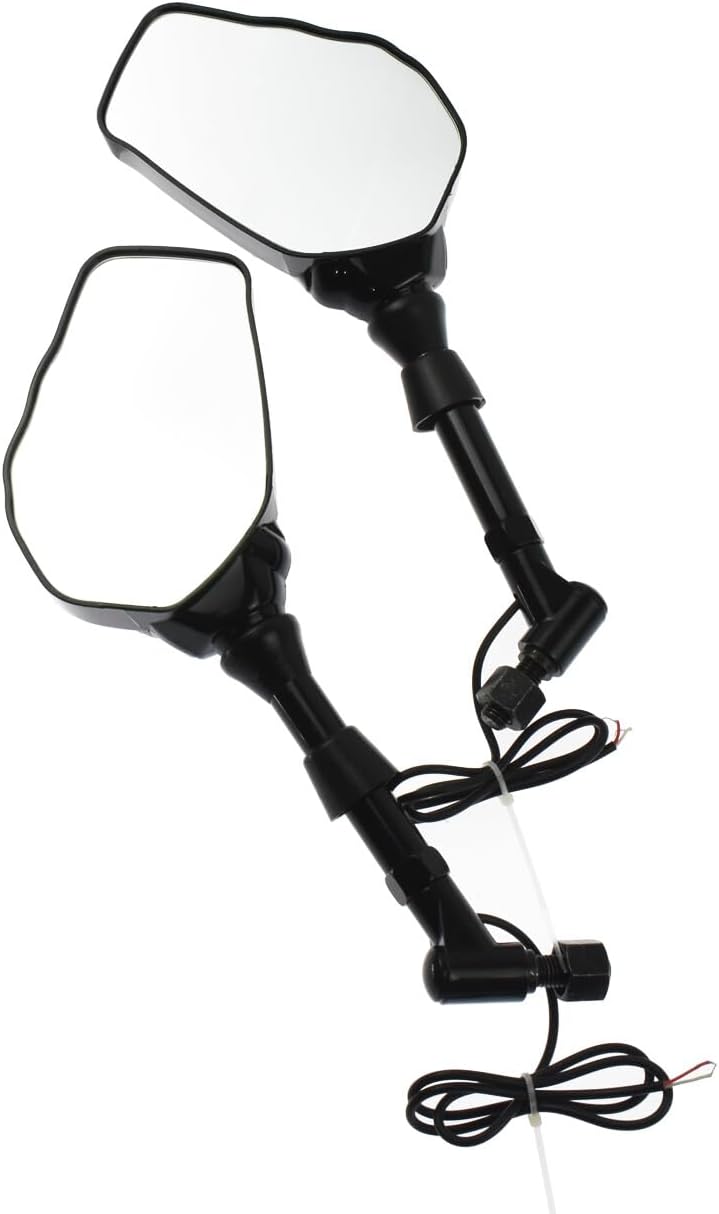 ya 2 8.15 Motorcycle 8mm 10mm Skull Hand Side Rearview Mirrors Turn Signal Fit for Harley