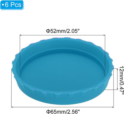 ya 14 9.20 baidi Silicone Soda Can Lids, 6Pcs Re ble Drink Cans Protector Cover Cap Blue-1