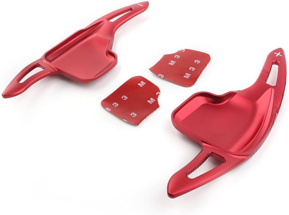 ya 5 8.24 baidi 2X Steering Wheel Shift Paddle Extension Shifter for BMW 2 3 4 5 6 7 Series Red