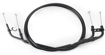 ya 4 8.8.2 Motorcycle Throttle Cable Wire Line Steel for Kawasaki Z1000 2011 2012 13 Black