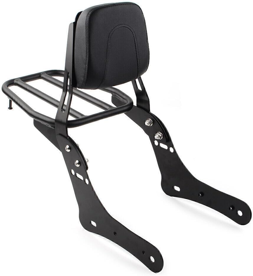 ya 6 8.14 Sissy Bar Luggage Rack Backrest Pad for Kawasaki Vulcan S 650 VN650 2015-2023