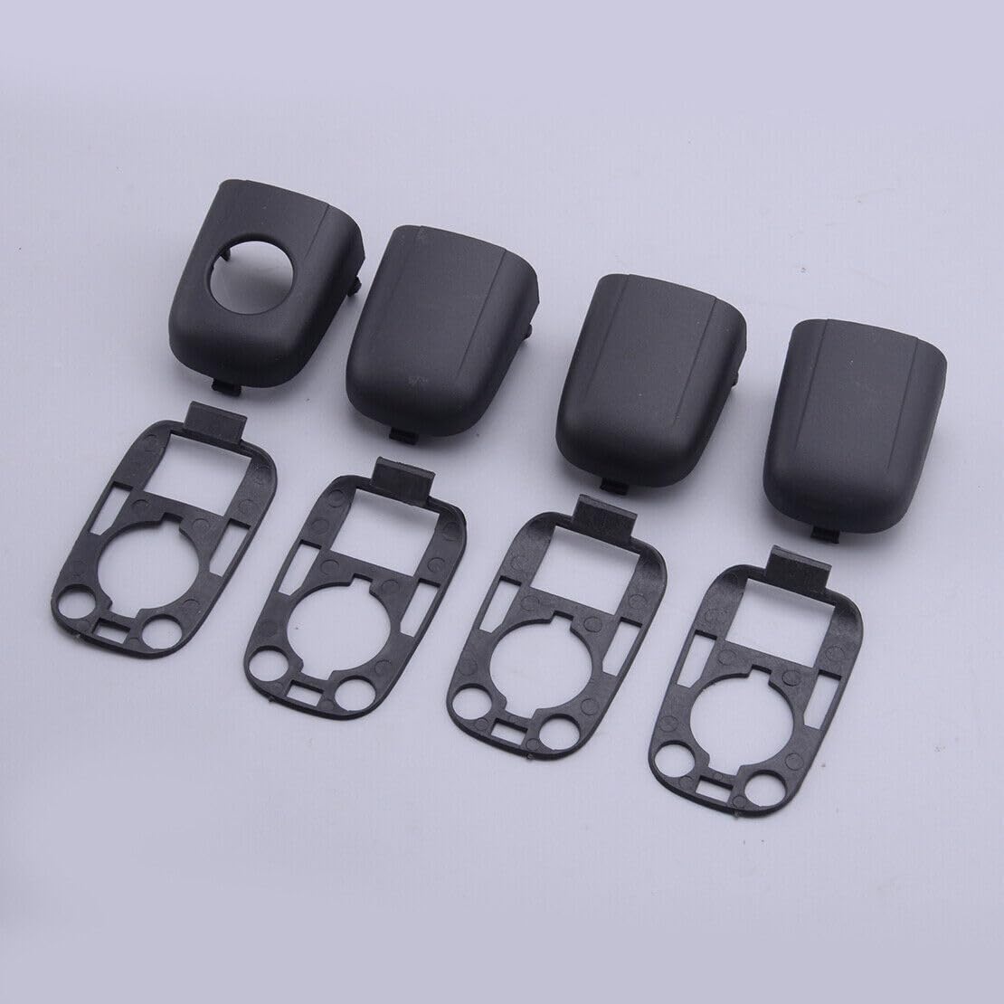 ya 4 8.8.2 4 Sets of Door Handle end caps with Seals Suitable for Citroen C2 C3 Black 