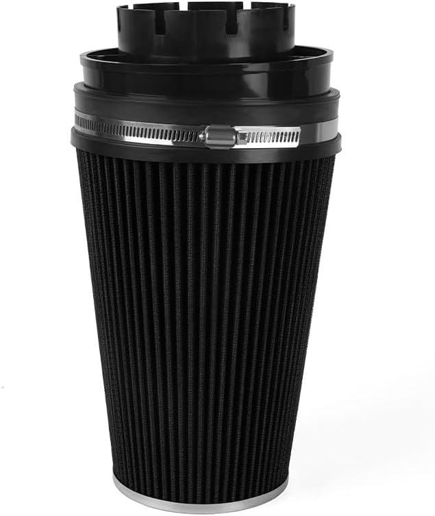 ya 13 9.15 baidi 4'' 102mm Long High Flow Inlet Cone Dry Filter Cold Air Intake Replacement Black