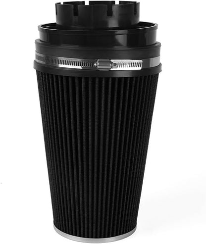 ya 13 9.15 baidi 4'' 102mm Long High Flow Inlet Cone Dry Filter Cold Air Intake Replacement Black