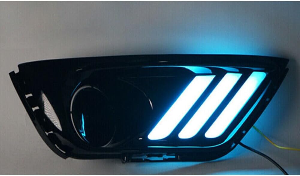 ya 2 8.15 Suitable for Jeep Compass 2017-2019 18 2x LED DRL daytime running lights front fog lights