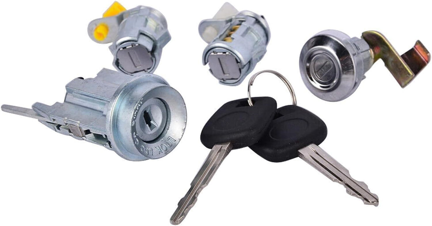 ya 5 8.10 New Ignition Door Lock Cylinder Key Set 69005-35130 for 89-95 for Toyota Pickup