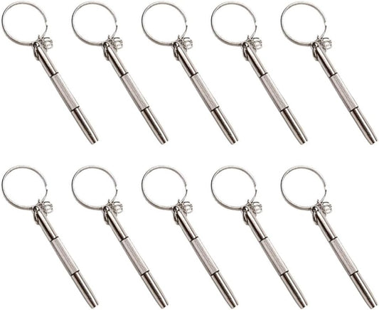 ya 26 10.21 baidi 10 Pcs Screwdriver Sunglasses Screws Repair Kit Optical Tools for Eyeglasses-2