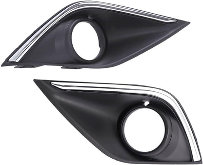ya 4 8.14 Front bumper left and right fog lamp decorative protective cover suitable for 16-18 for Mitsubishi Outlander