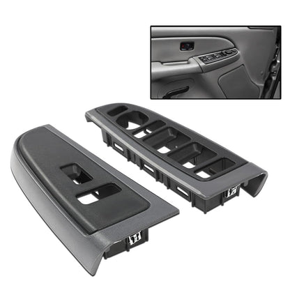 ya 9 10.24 Front Dark Gray Window Switch Trim Bezel Fits 2003-2007 Silverado Sierra