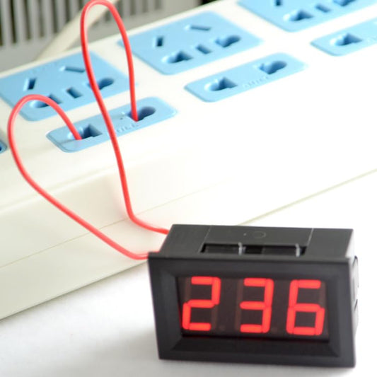 ya 16 10.20 baidi 5pcs/lot 0.56 AC 30V-500V Red LED Digital Voltmeter Voltage Meter Gauge Tester