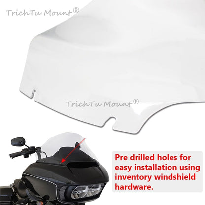 ya 23 10.7 baidi Clear 13 Wave Windshield Windscreen Fit for Harley Road Glide 3 FLTRT 2015-2025