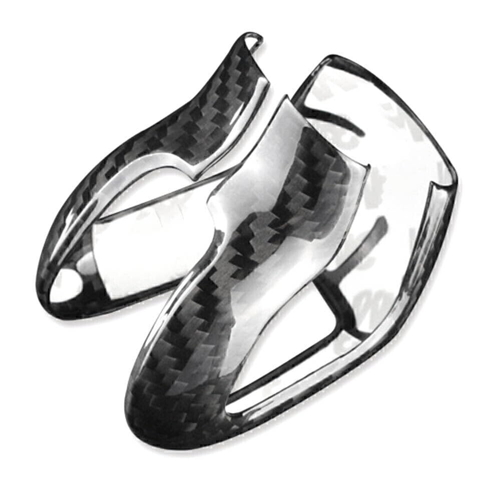 ya 6 8.24 baidi Black Carbon Fiber Gear Shift Knob Cover Trim Fit for Volvo XC60 XC90 S60 S90 V60