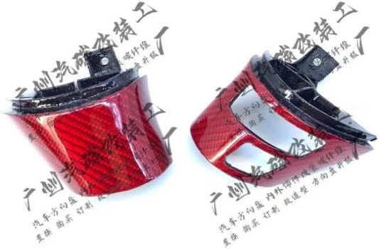 ya 4 8.8.2 for Real Red Carbon Cover C6 for Corvette Steering Wheel Trim Replacements 06-13