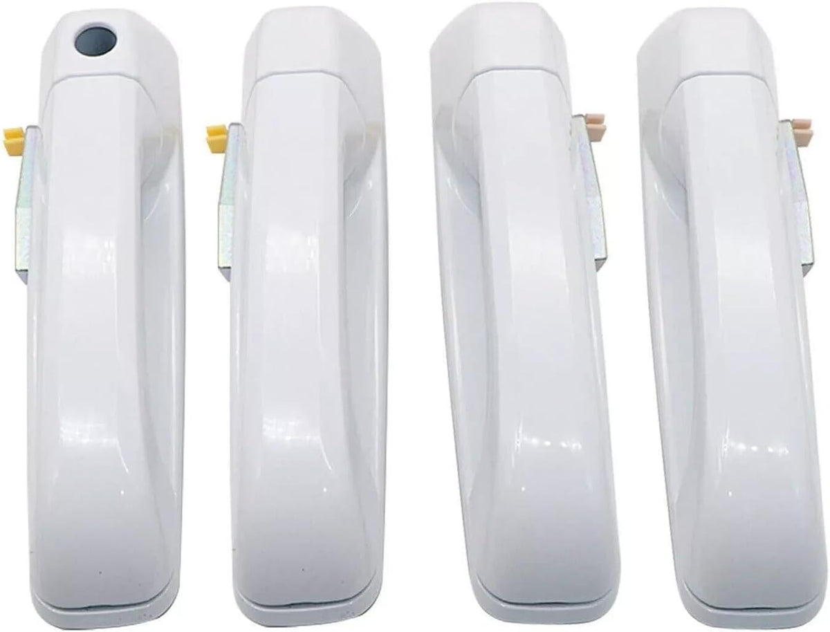 ya 10 9.16 baidi Set of 4 Bright White Door Handles for 2012-2018 for Dodge for Ram 1GH19GW7AD