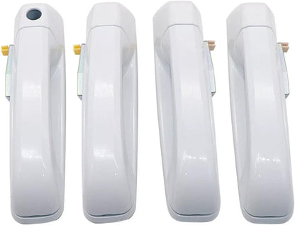 ya 10 9.16 baidi Set of 4 Bright White Door Handles for 2012-2018 for Dodge for Ram 1GH19GW7AD