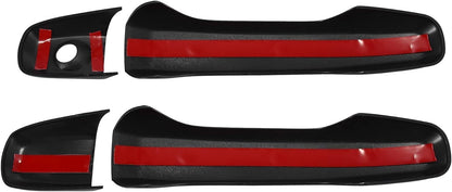 ya 10 9.16 baidi Glossy Black for 2011-2019 for Ford Explorer 8PCS Door Handle Trim Covers NO SMR Key