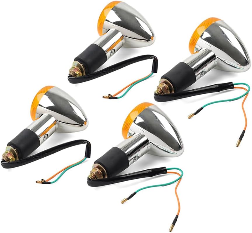 ya 11 9.14 zhengce 4x Amber Turn Signal Lights 10mm for Suzuki Boulevard C109R C50 C90 S 40 50