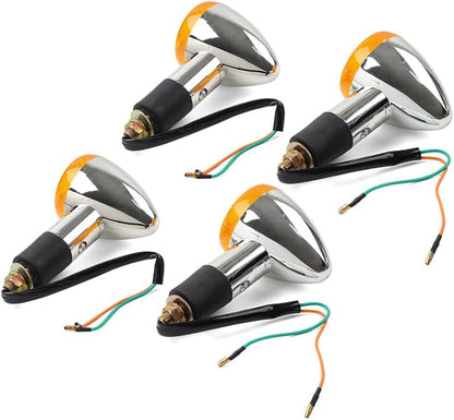 ya 11 9.14 zhengce 4x Amber Turn Signal Lights 10mm for Suzuki Boulevard C109R C50 C90 S 40 50