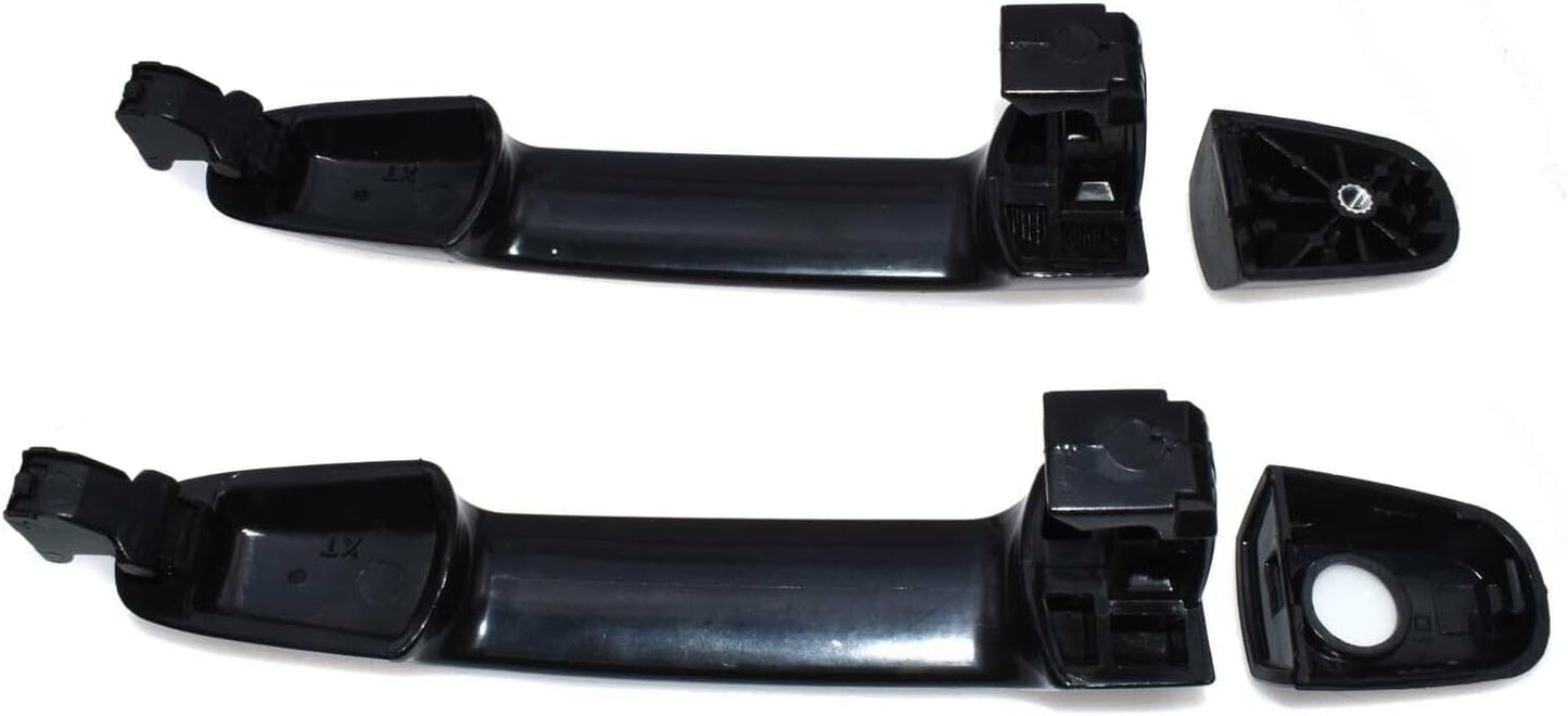 ya 2 8.15 2-Pack Black Exterior Door Handle Smooth Suitable for Toyota Yaris for Camry RAV4 for Corolla 