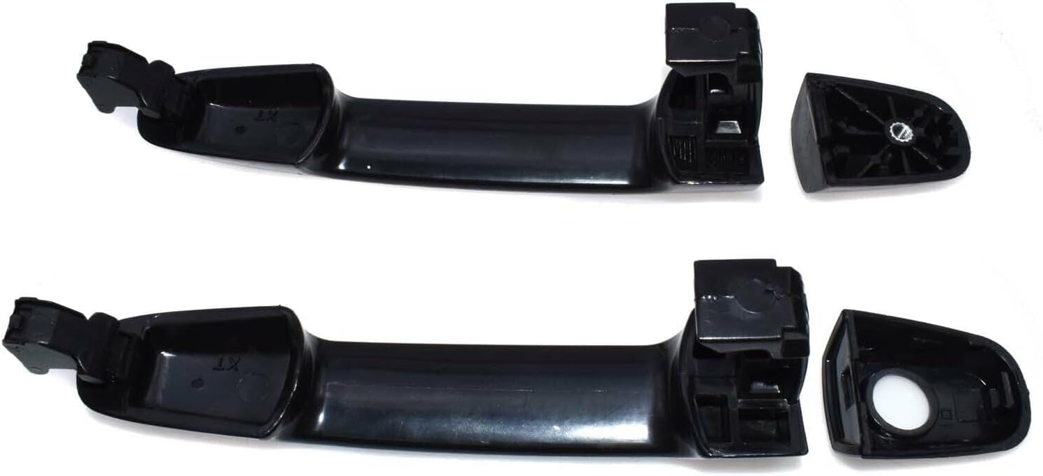 ya 2 8.15 2-Pack Black Exterior Door Handle Smooth Suitable for Toyota Yaris for Camry RAV4 for Corolla 