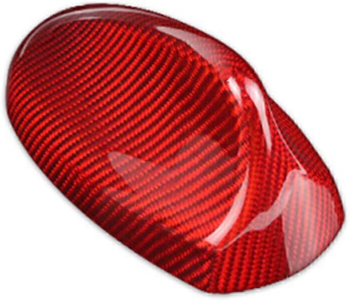 ya 14 9.20 zhengce Red Carbon Fiber Shark Fin Antenna Cover Sticker Fit for Alfa Romeo Giulia-1