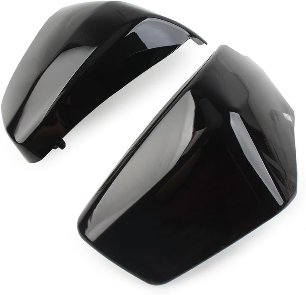 ya 23 10.7 baidi Battery Side Fairing Cover L & R for Honda Shadow Spirit/Shadow Aero 750 Black