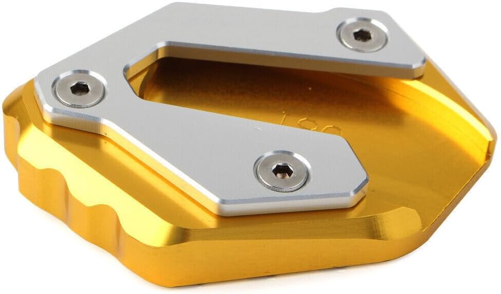 ya 4 8.8.2 Gold Kickstand Side Stand Plate Extension Pad for Yamaha MT-07 14-18 XSR700 2016