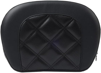 ya 6 8.14 Black Stitching Passenger Sissy Bar Backrest Pad Bracket for Harley Street Glide