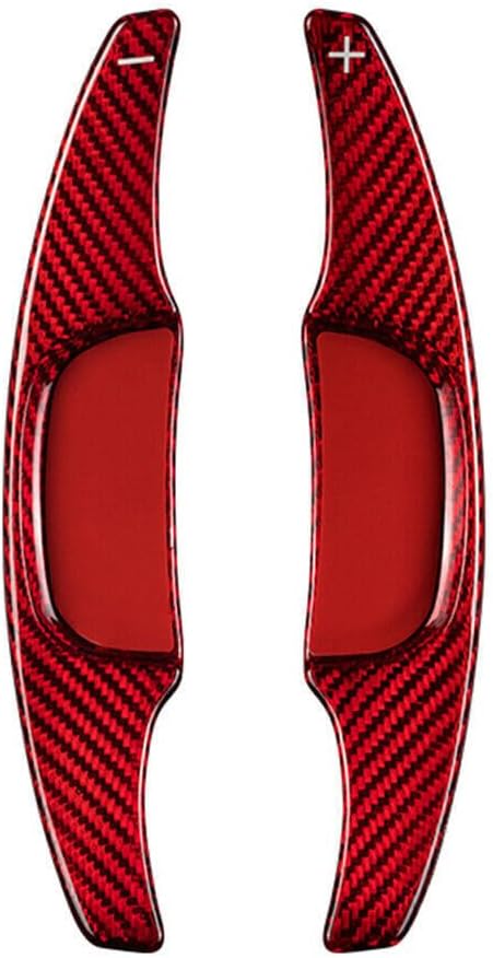 ya 5 8.24 baidi Red Carbon Fiber Steering Wheel Paddle Shifter Extension Fit for Mazda 3 2020-2021