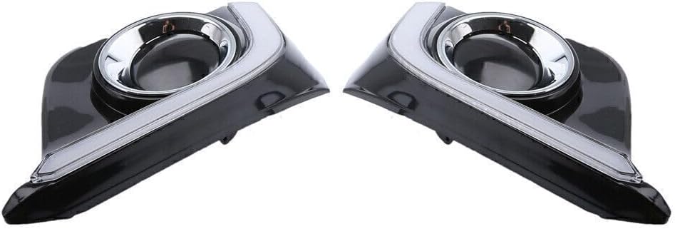 ya 4 8.10 2Pcs LED Daytime Running Light Fit for Mazda 3 Axela Car Fog Lamp DRL 2014-2016 2015