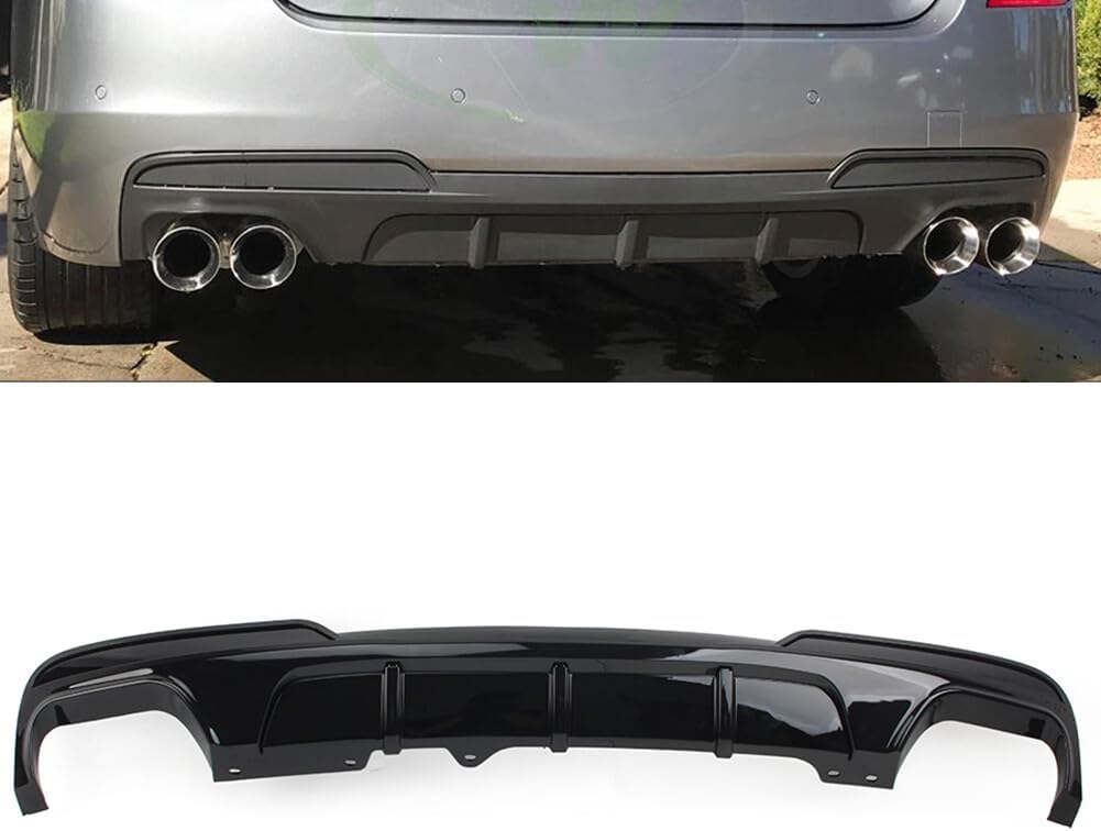 ya 2 8.15 Rear Bumper Diffuser s Lip for BMW 5 Series F10 M Sport 2011-16 Black