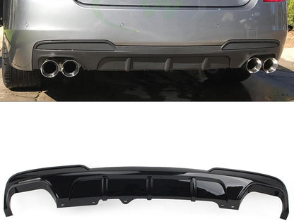 ya 2 8.15 Rear Bumper Diffuser s Lip for BMW 5 Series F10 M Sport 2011-16 Black