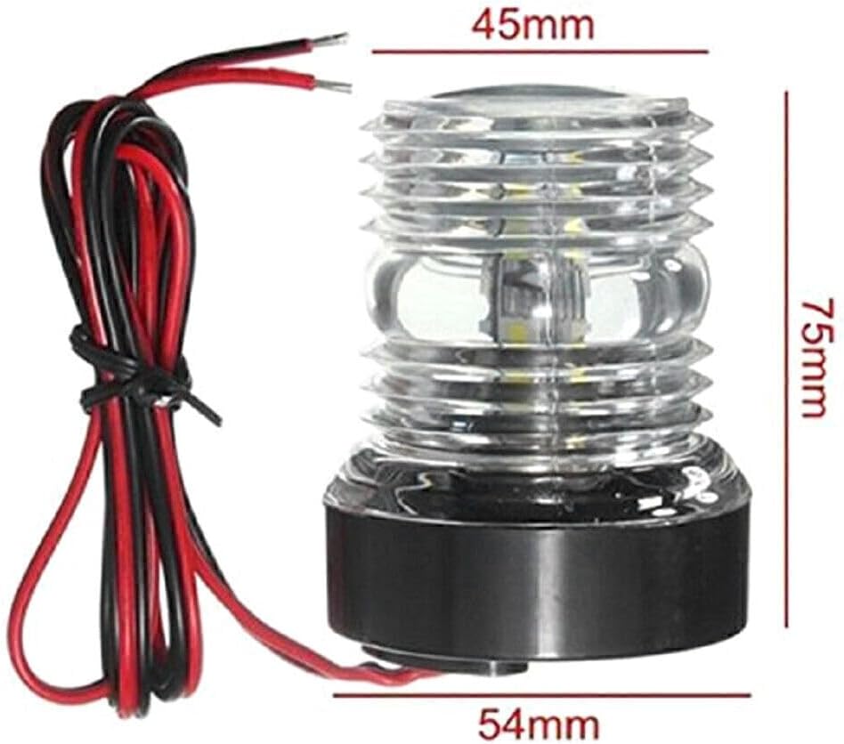 ya 4 8.14 2x LED Marine Boat Yacht Navigation Anchor White Light All Round 360¡ã Waterproof