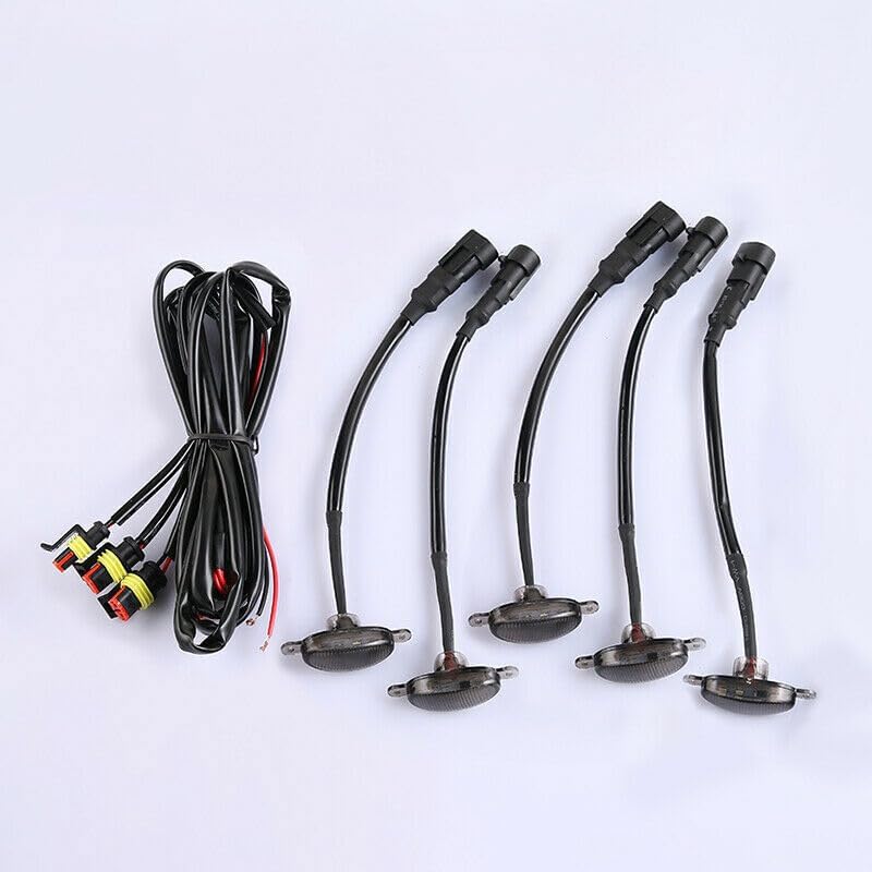 ya 14 9.20 zhengce Front Upper Grille Smoky LED Light Raptor Style Trim for Toyota FJ Cruiser-1