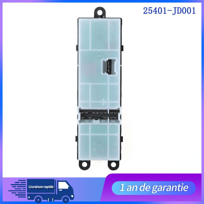 ya 4 8.8 Bouton Com for Man de Leve Vitre Platine Pour for Nissan Qashqai Pathfinder MA 25401EB30B